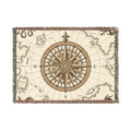 The Cartographer's Chart — Woven Throw Blanket