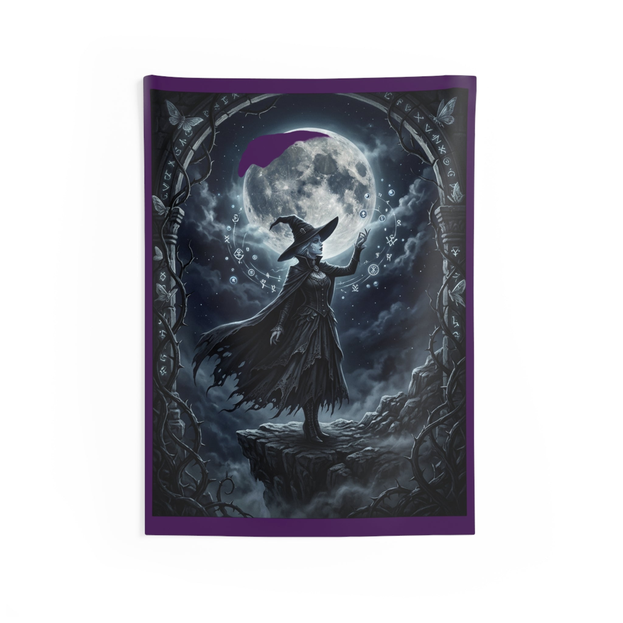 The Witch's Vigil — Gothic Fantasy Wall Tapestry