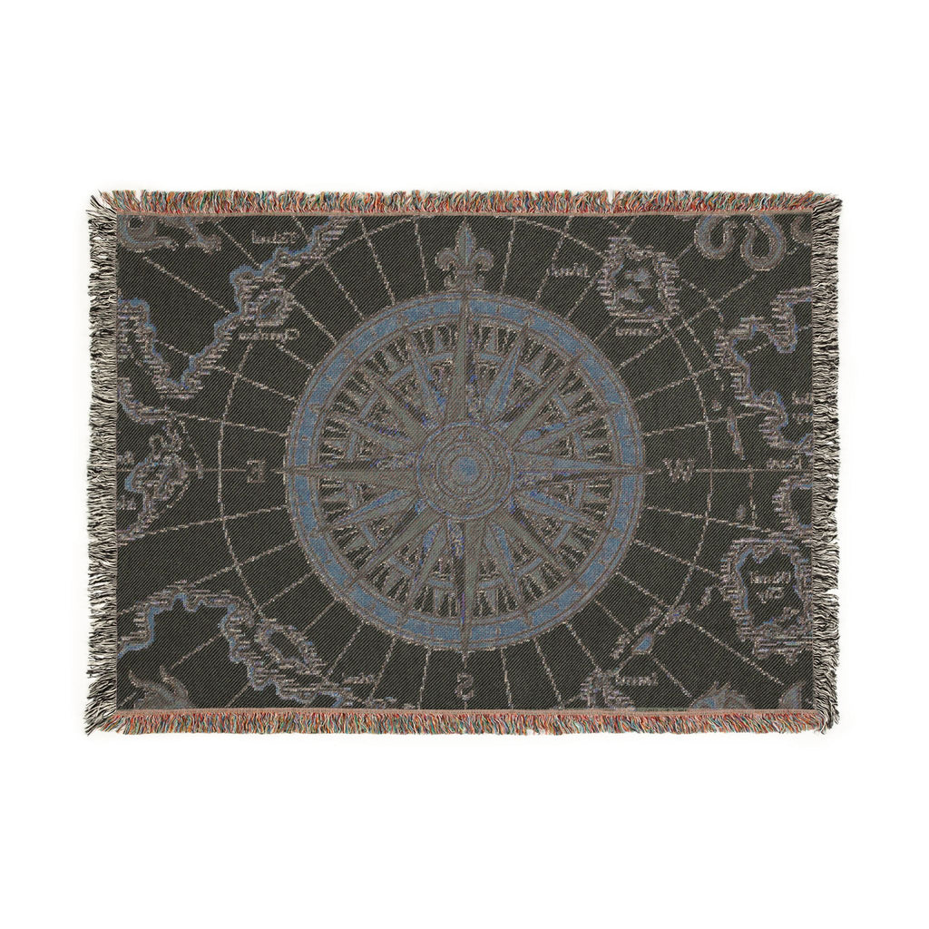 The Cartographer's Chart — Woven Throw Blanket